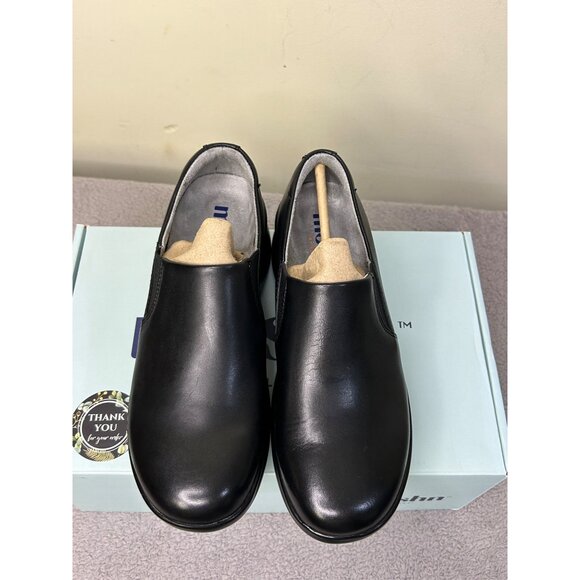 Moshn 'Verve' Comfort Rocker Bottom Slip-Resistant Leather Clog women’s Sz 7m - Picture 2 of 12